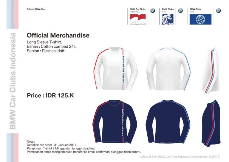 Preorder Official Long Sleeve T-Shirt BMWCCI