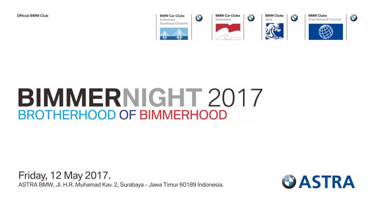 BIMMERNIGHT 2017 BMWCCI Surabaya Chapter