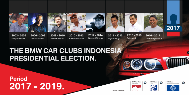 PEMILIHAN PRESIDEN BMW CAR CLUBS INDONESIA PERIOD 2017-2019.