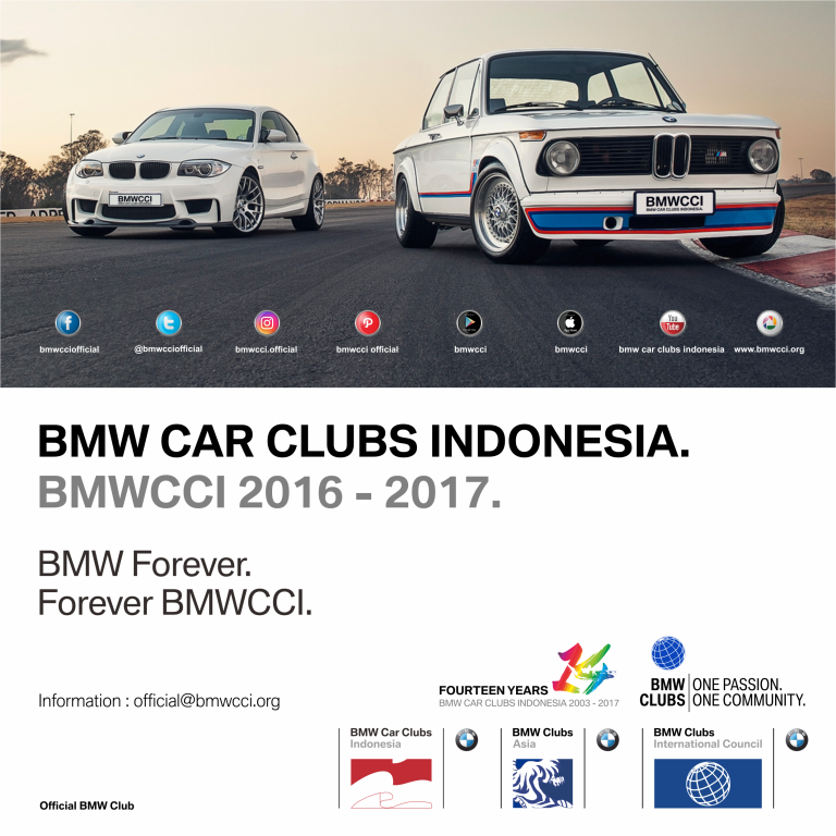 BMWCCI 2016-2017. Joy Is Here BMW Car Clubs Indonesia.